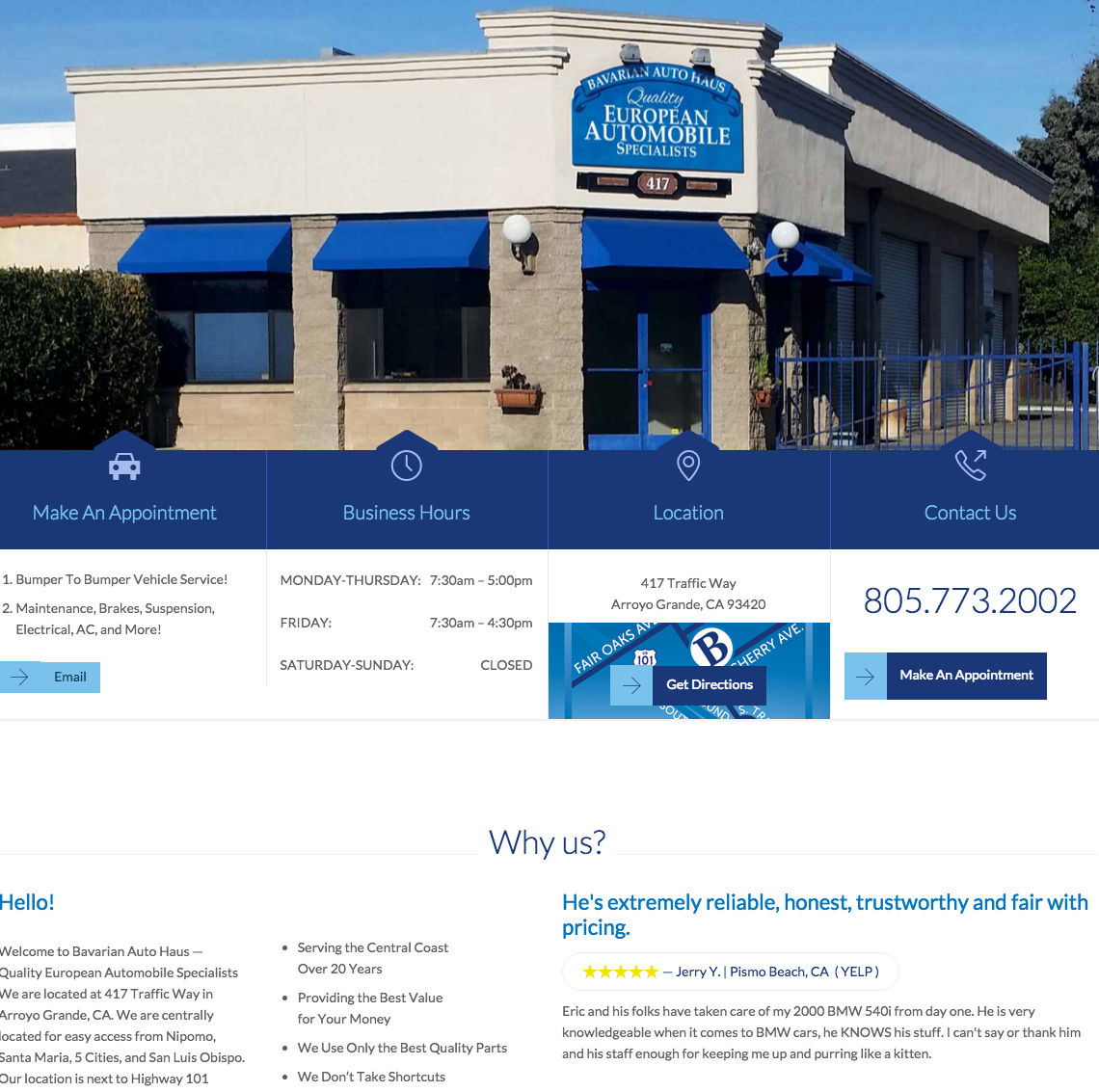 Bavarian Auto Haus Website.